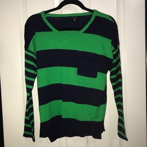 Green & Navy Blue Long Sleeve